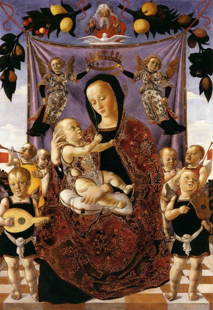 madonna1hs the Madonna with child, in the guidance of the Holy Spirit