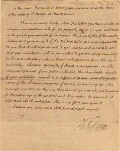letter to the Ursulines